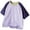 A-2966Purple, variant on MEZZALL Boys Summer Short Sleeve Tshirts Casual Color Block Tees For Kids Comfortable Daily Wear Basic Tops Boys Girls Infants Toddler Daily Wear Fashionable / 3-4 Years