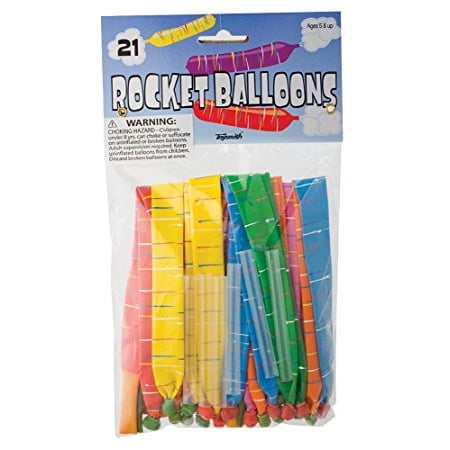 Balloon Animal Refills - ToySmith Rocket Balloons 21 Pack Refills