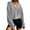 Gray, variant on Mgmyaa Women's Zip Up Hoodie Long Sleeve Oversized Solid Color Fall Winter Hooded Jacket Casual Loose Fit Sweatshirt Top