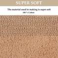 thumbnail image 4 of Home Weavers Luxury Collection Bathroom Rug 100% Cotton Reversible Bathroom Rugs Set, Washable Bath Rug, Extra Soft Absorbent Bath Rug, Kitchen Mat, Non Slip Bath Mat Set, 21"x34" Rectangle, Linen, 4 of 5