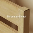 thumbnail image 6 of LIFEMENT King Classic Wood Platform Bed Frame with Headboard, Solid Wood, No Box Spring Needed, Easy Assembly, Minimalist Modern Design, Under Bed Storage, Natural, 6 of 8