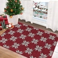 thumbnail image 3 of Christmas Indoor Doormat, Durable Xmas Welcome Mat 2'x3' Non Slip Entrance Rug with Rubber Backing, Machine Washable Winter Holiday Entryway Front Large Floor mat Red Small Carpet, 3 of 9