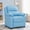 Blue, variant on Snugway Kids Recliner,Kids Ages 2-7,Faux Leather Armrest Storage and Footrest,Blue