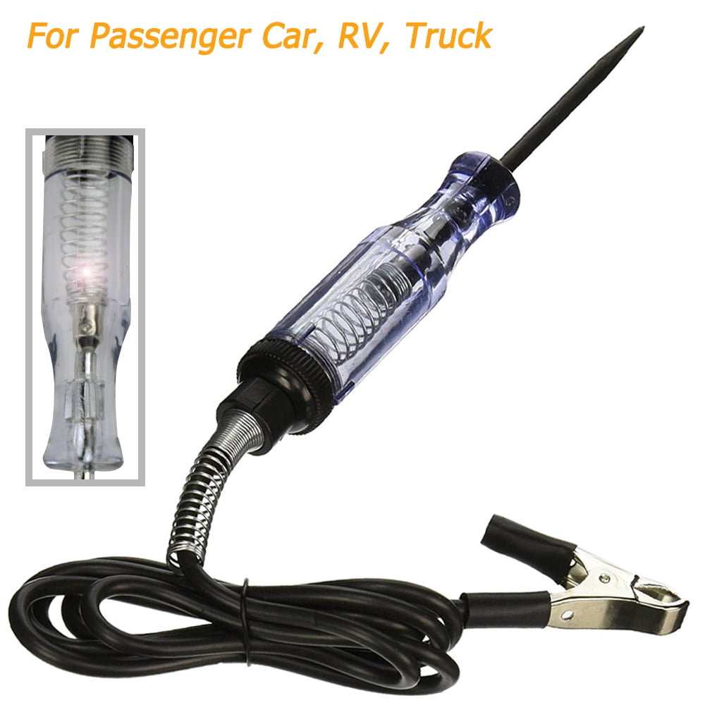 for Sedan 2 Packs Voltage Continuity & Current Tester 6V-24V Truck SUV RV Long Probe with Alligator Clip for Continuity Car Voltage SourceTon Professional Circuit Tester with Indicator Light 
