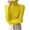 Yellow, variant on HAiming Women's Turtleneck Sweaters Casual Long Sleeve Knitted Pullover Tops Fall Winter Trendy Ribbed Slim Sweater