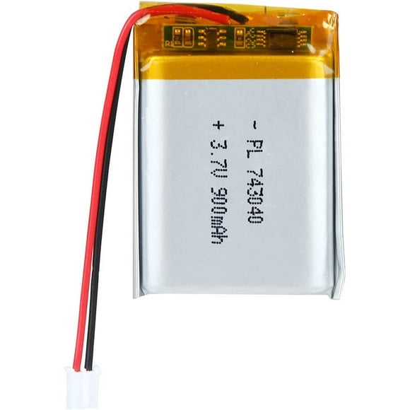 shiyou-3.7V 900mAh 743040 Lipo Battery Rechargeable Lithium Polymer ion Battery Pack with JST Connector