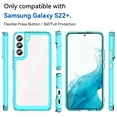 thumbnail image 3 of Dteck Galaxy S22 Plus Case Clear, Shockproof Bumper Protective Cell Phone Back Cover for Samsung S22+ 5G Transparent TPU and Rubber 4 Corners Slim Fit Flexible Skin for Men Women, Skyblue, 3 of 9