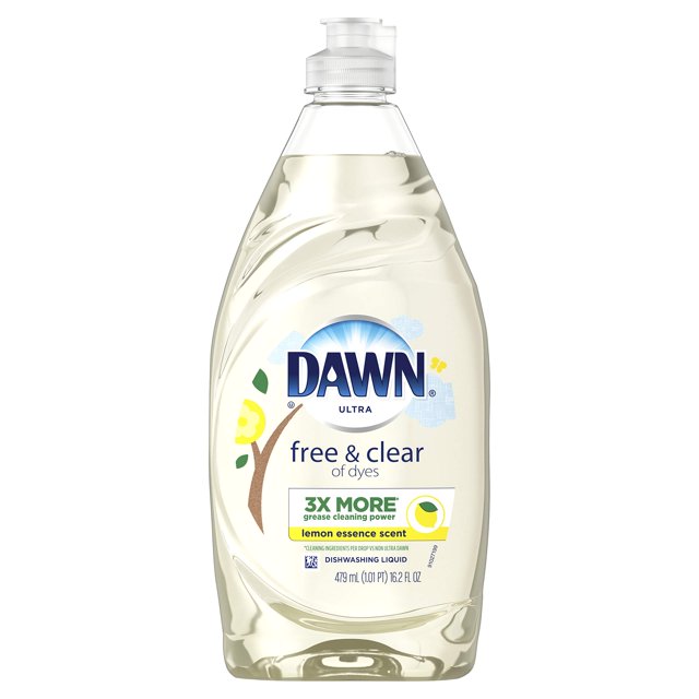 Dawn Ultra Pure Essentials Detergente para Platos, Esencia de Limón, 16.2 Fl Oz