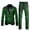 Black, variant on Men's 2-Piece Print Suit Long Sleeve Floral Button Blazer Pants Set Multi-Pocket Slim Fit Party Holiday Event Wear