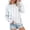Blue, variant on Bovemsi Womens Sweatshirts Women's Fashion Spring Autumn Casual Long Sleeve Hoodless Sweatshirt Top Fall Fashion Outfits 2025 Clothes