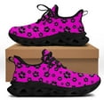 thumbnail image 1 of Zapatos planos con estampado de huella de perro negro para mujer, zapatillas cómodas para caminar, calzado de plataforma para mujer, 1 of 6