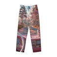 thumbnail image 2 of Haiem Vintage Pink Drive View Men's Pajama Pants Ultra Lightweight Pjs Bottoms Sleepwear Bottom Pants With Pocket Drawstring-Large, 2 of 7