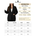 thumbnail image 6 of Agnes Orinda Plus Size Blazers for Women Button 2023 Long Sleeve Office Work Business Suit Blazer Jacket, 6 of 6