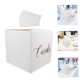 thumbnail image 4 of AURARMLET 1Set Rustic White Wedding Card Box Paper Material for Collecting Cards and, 4 of 8