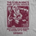 thumbnail image 2 of Mens Funny T Shirts The Goblin Kings Babysitting Service Jim Henson's Labyrinth Movie Tee For Guys Graphic Tees, 2 of 9