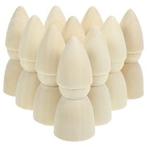 HOMEMAXS 10Pcs Wooden Peg Dolls Unfinished Decorative Wood Figures for DIY Painting