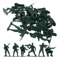 Soimiss 100Pcs Universal Soldier Military Sand Table Toy Figurines Green ABS Role-playing Decoration