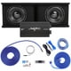 thumbnail image 1 of Skar Audio Dual 10" Paquete completo de graves de subwoofer serie SDR de 2400 vatios - Incluye caja cargada con amplificador, 1 of 5