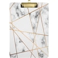 thumbnail image 1 of FMSHPON MarbleGold Line Clipboard Hardboard Wood Nursing Clip Board and Pull for Standard A4 Letter 13x9 inches, 1 of 8