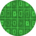 thumbnail image 1 of Ahgly Company Indoor Round Abstract Green Modern Area Rugs, 5' Round, 1 of 4