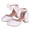 E213-White, variant on hengsof Girls Sparkle Bow Non Slip Soft Sole High Heel Shoes, Summer Outdoor Comfort Casual Footwear, Kids Dance Princess Shoes