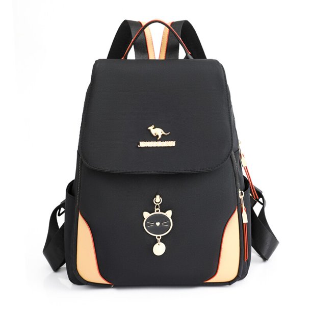 Mochila de nailon para mujer, morral escolar de gran capacidad, versátil, a la moda, resistente al agua, para viaje y ocio xuanjing unisex