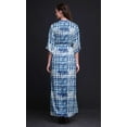 thumbnail image 5 of Bimba Rayon Print Shibori Womens Printed Side Slit SummerÂ&nbsp;DressÂ&nbsp;Long Maxi Gown-Large, 5 of 6