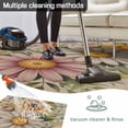 thumbnail image 5 of Vintage Daisy Floral Outdoor Rug for Patio/Deck/Porch, Non-Slip Large Area Rug 5 x 8 Ft, Spring Flowers Botanical Leaves Rustic Indoor Outdoor Rugs Washable Area Rugs, Camping Rug Carpet Runner, 5 of 8