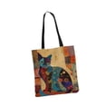 thumbnail image 2 of Bolso de lona jinwen Bolso de hombro de verano para mujer Gato de frente, 2 of 8