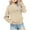 Beige, variant on breaise Girl Boy Long Sleeve Tops Kids Crewneck Sweatshirts Soft Solid Pullover for Girls Boys Loose Sweatshirt