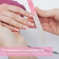 thumbnail image 5 of Paquete de 5 limas de uñas de vidrio, lima de uñas de cristal profesional, lima de uñas de cristal multicolor, 5 of 5