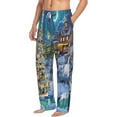 thumbnail image 2 of Balery Christmas Tree print Men's Pajama Pants,Ultra Lightweight Pjs,Lounge Pant-Large, 2 of 9
