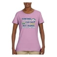 thumbnail image 2 of Wild Bobby, Sometimes It's A Fish Other Times It's A Buzz, Fishing, Women Graphic Tee, Light Pink, XX-Large, 2 of 4