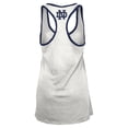 thumbnail image 3 of Women's Pressbox White/Navy Notre Dame Fighting Irish Tracy Racerback Burnout Tank Top, 3 of 3