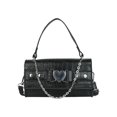 thumbnail image 1 of Btafrte Bolso Mano PU para Mujer Bolso Bandolera Con Cadena Amor (negro), 1 of 9