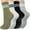 green, variant on Grip Pilates Socks for Women, Yoga Socks with Grip for Barre Workout Hospital Long Scrunch Slipper Socks