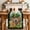 Green Beige, variant on St Patricks Day Table Runner - 90 Inch Long Modern Watercolor Dogs Green Shamrock Cotton and Linen Blended Dress Scarves Farmhouse Table Runner for Kitchen Dining, Coffee Table, 13" x 90"