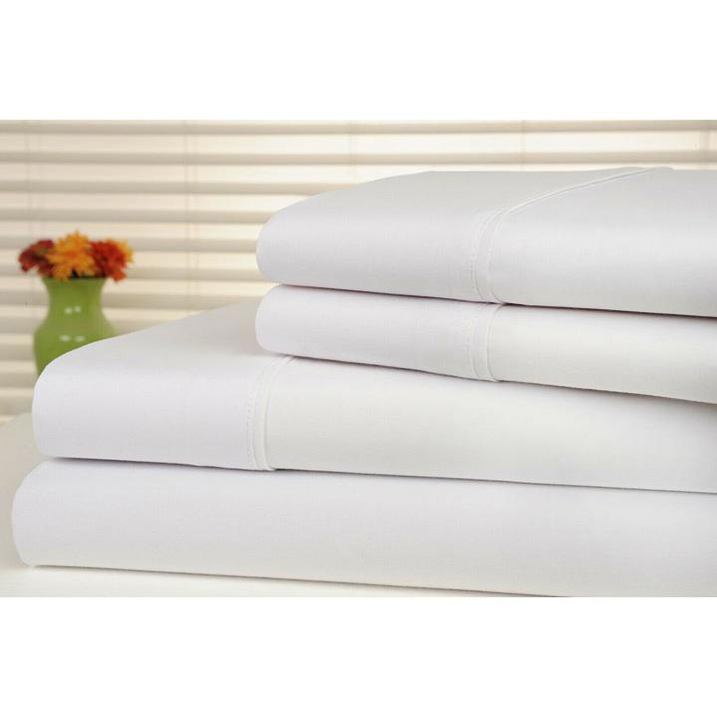 Bamboo Comfort  King Size Bamboo Luxury Solid Sheet Set, White - 4 Piece - image 21 of 21