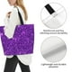 thumbnail image 3 of Balery Purple Glitter Bolsa Tote Estilo Estético con Cremalleras, Bolsa de Hombro, Bolsa de Compras Grande y Plegable, 3 of 8