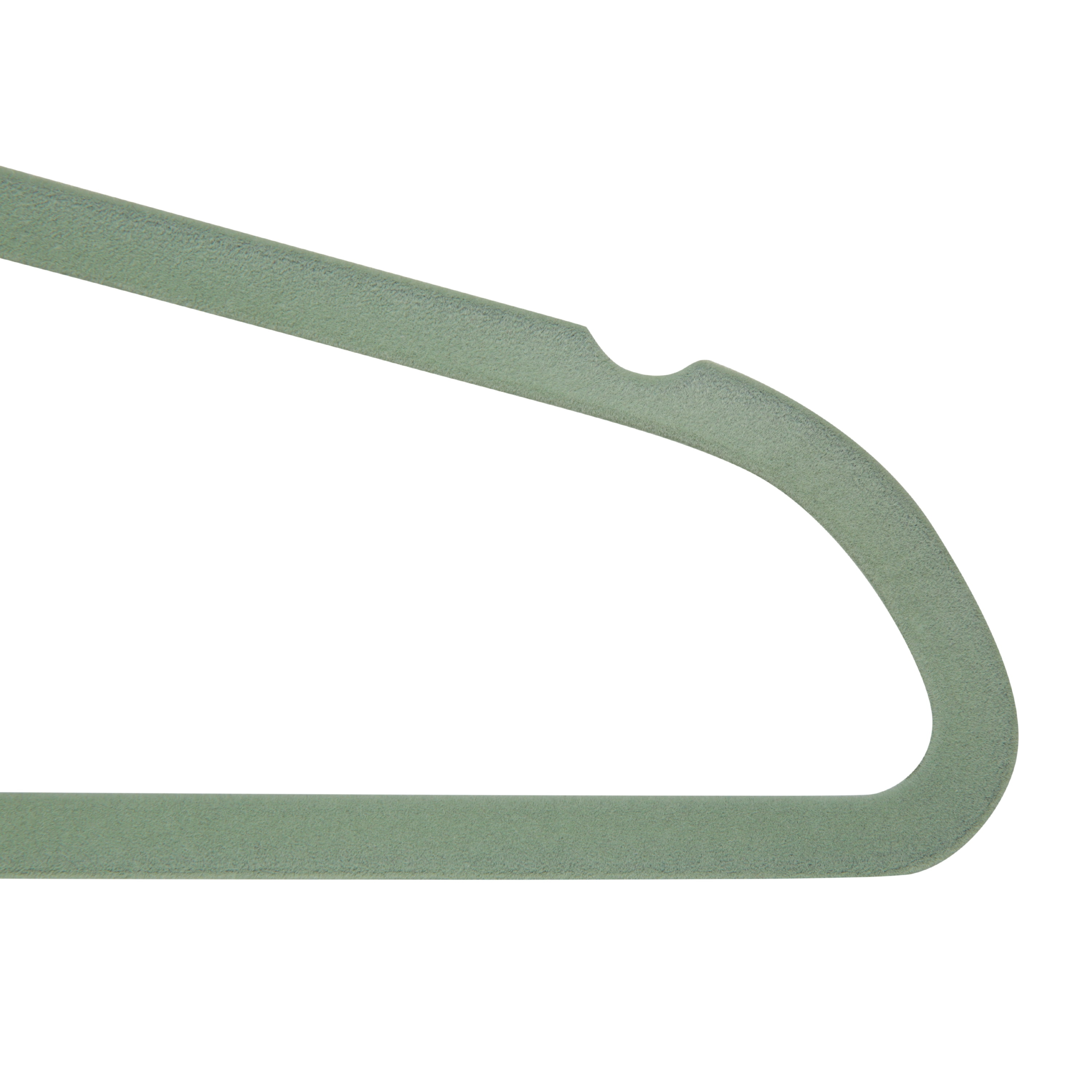 Simplify 100 Pack Slim Plastic and Metal Clothing Hangers, Sage Green