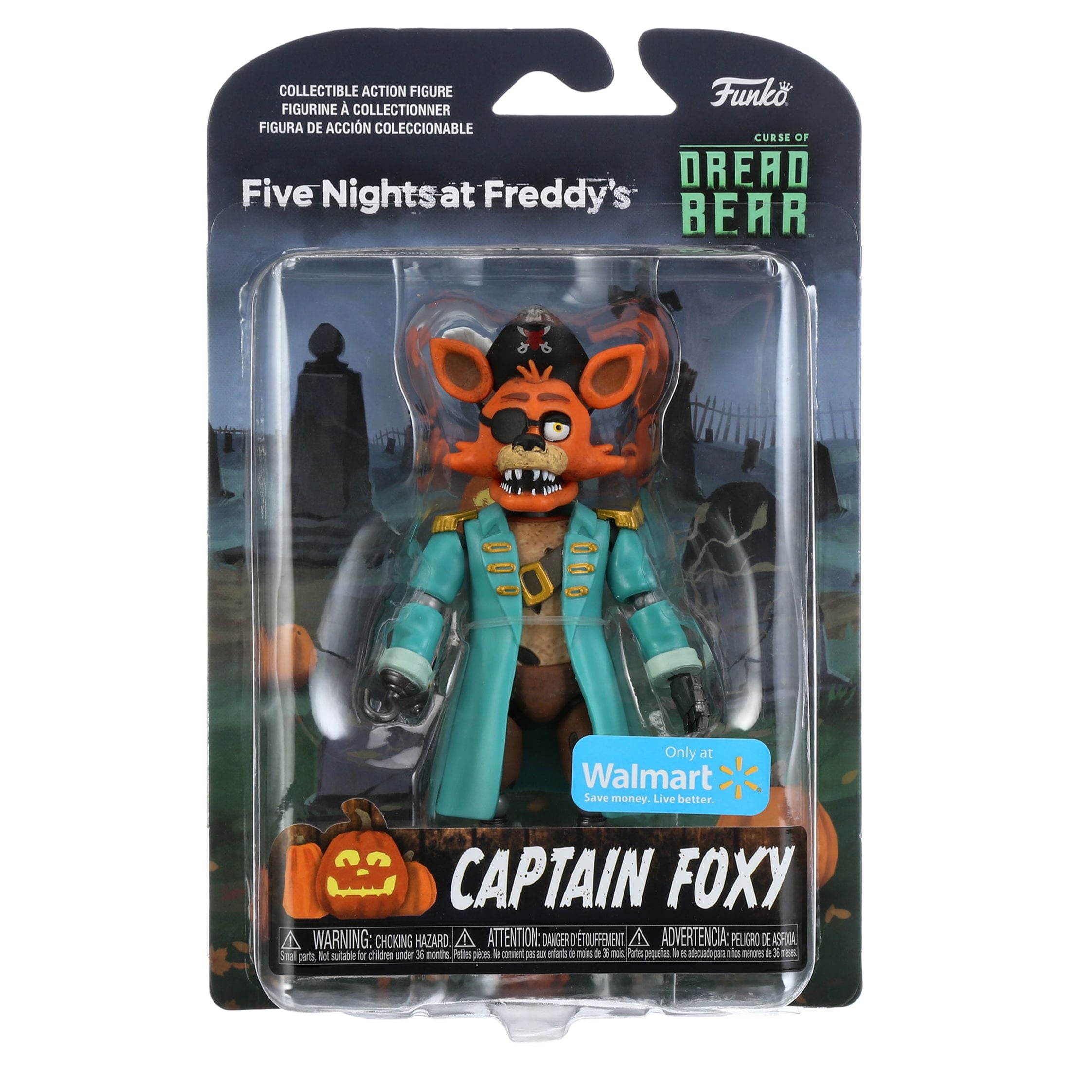2021 Five Nights At Freddy's FNAF Plush/Figure Set Captain Foxy Exclusive  Dread