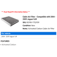 thumbnail image 2 of Cabin Air Filter - Compatible with 2004 - 2009 Jaguar XJR 2005 2006 2007 2008, 2 of 2