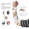 thumbnail image 3 of Fun Pizza Cooling Arm Sleeves For Men & Women Sunscreen Arm Cover For Gardening Outdoors, 3 of 5