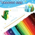 thumbnail image 3 of POMBUDS 1200pcs Pipe Cleaners for Crafts – 24 Assorted Colors Chenille Stem Fuzzy Sticks, 12in DIY Art Supplies for Kids and Adults, 3 of 9
