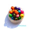 thumbnail image 4 of Cuentas de madera Natural para manualidades, accesorios de pulsera espaciadores de madera de forma redonda multicolor, 10MM, 100 unidades, 4 of 4