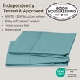 thumbnail image 3 of California Design Den Standard Pillow Cases Set Of 2 - 400 Thread Count, 100% Cotton Sateen, Breathable, Soft, Designed for Queen and Standard Pillows - Teal, 3 of 10