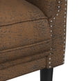 thumbnail image 5 of vidaXL Indoor Sofa Chair - Brown Faux Suede Leather, 5 of 5