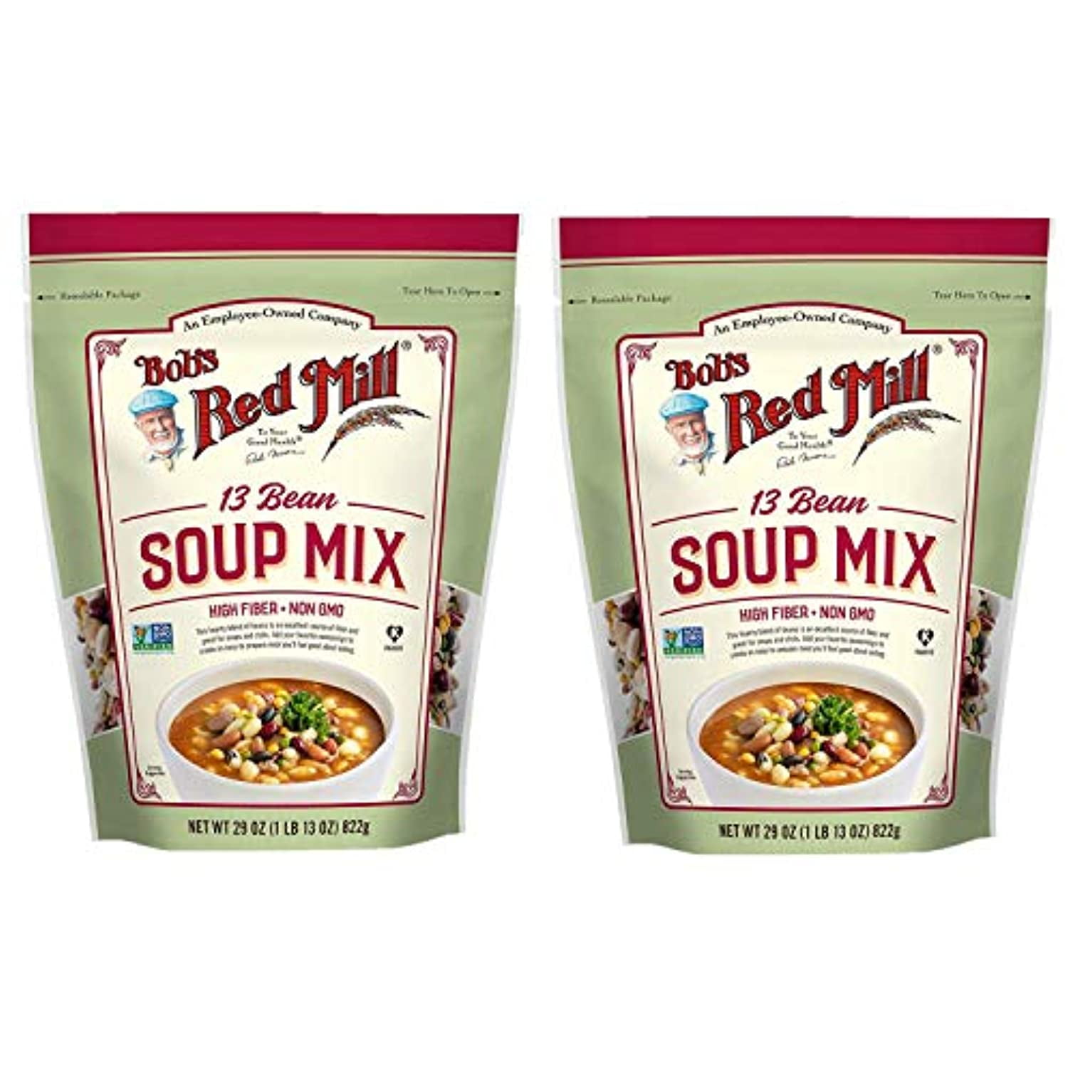 Bobs Red Mill 13 Bean Soup Mix 29 Oz (Two Pack, 58 Oz Total) Hearty