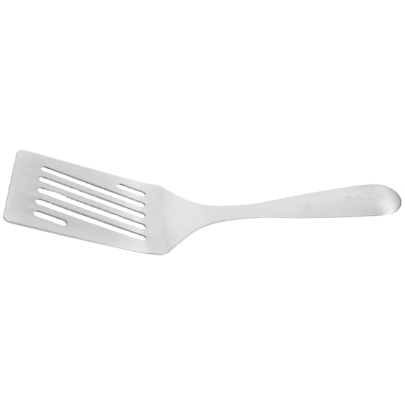UPGRATOR Stainless Steel Metal Pancake Spatula Ergonomic Short Handle Ideal for Frying and Baking