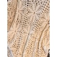 thumbnail image 3 of Suéter boho de crochet talla grande beige 1XL de MakeMeChic, 3 of 7
